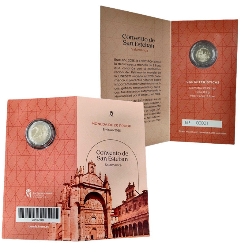 2 Euro Španielsko 2025 - Salamanca (Proof)