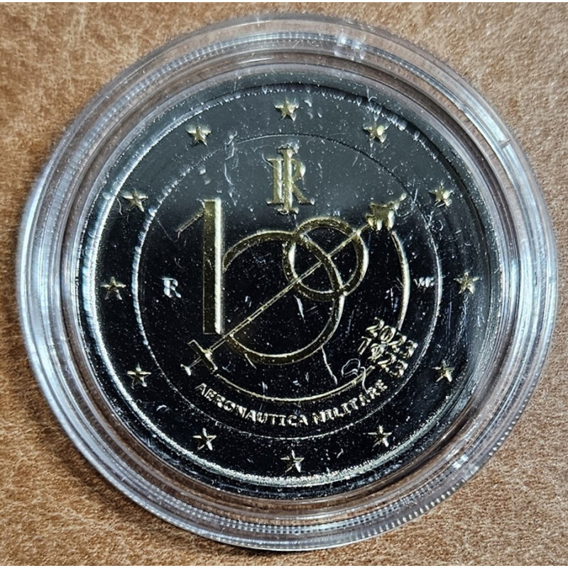 2 Euro Taliansko 2024 - Finančná polícia (Ruténium-zlato imitácia UNC)