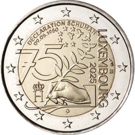 2 Euro Luxemburg 2025 - A Schuman-terv (UNC)