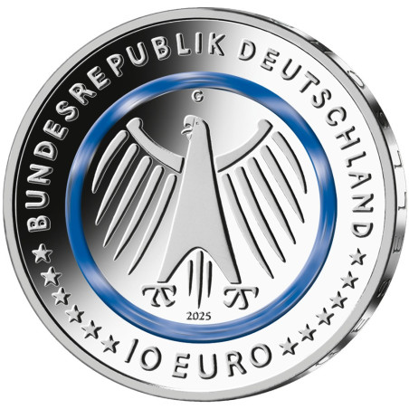10 Euro Németország 2025 "A" - Műszaki Segélyügynökség (UNC)