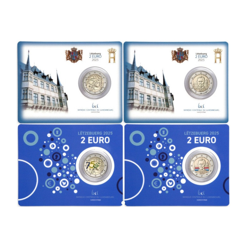 2 Euro Luxembursko 2025 (4 x BU)