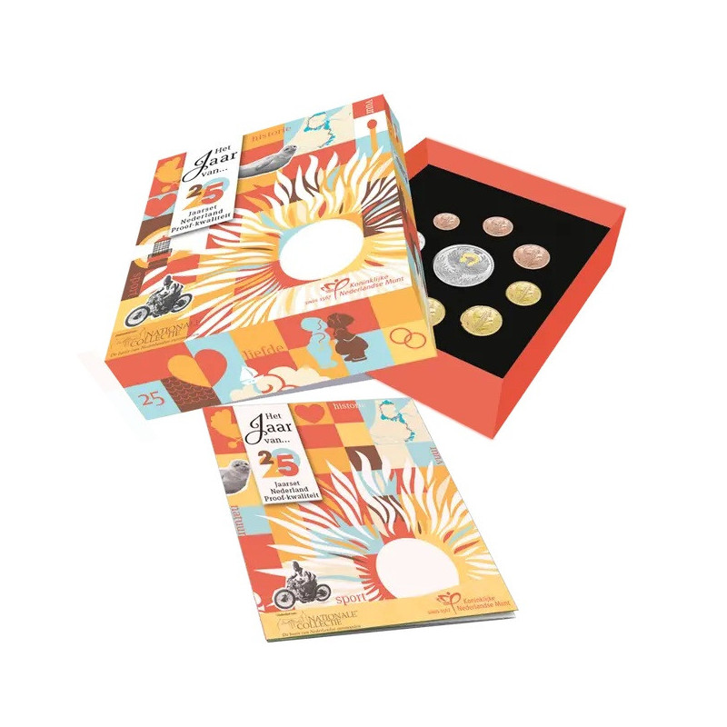 Netherlands 2025 set of 8 coins Fireworks (Proof)
