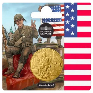 1/4 Euro Francúzsko 2025 - Americký vojak (UNC)