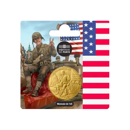 1/4 Euro Francúzsko 2025 - Americký vojak (UNC)