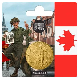 1/4 Euro Franciaország 2025 - Kanadai katona (UNC)