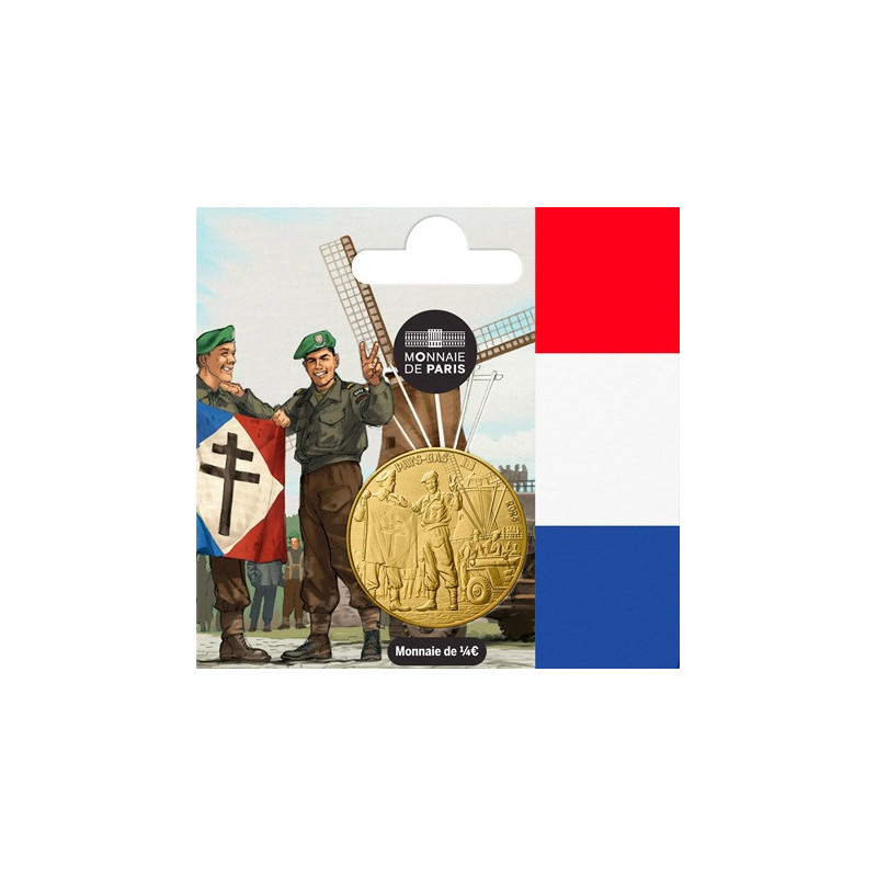 1/4 Euro France 2025 - French soldier (UNC)