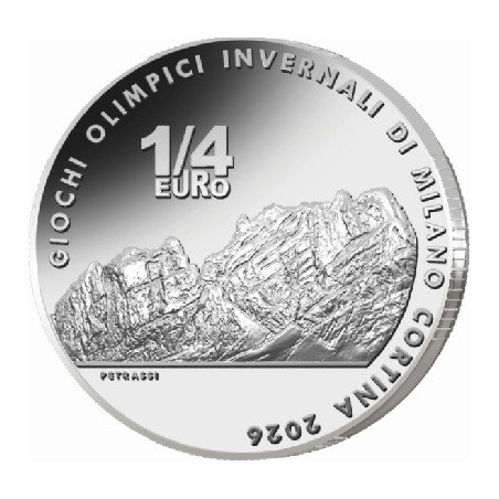 1/4 Euro Olaszország 2025 - Cortina 2026: Cortina (UNC)