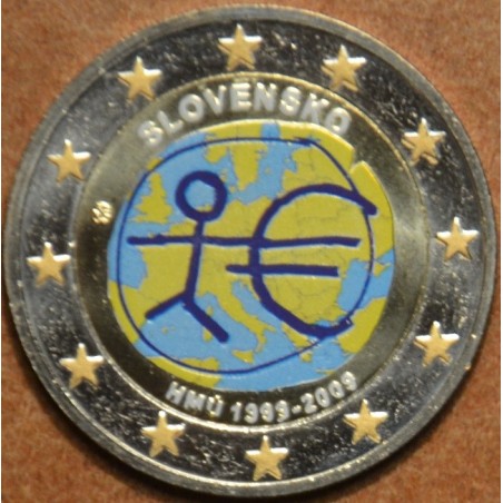 euroerme érme 2 Euro Szlovákia 2009 - 10 éves az Európai Monetáris ...