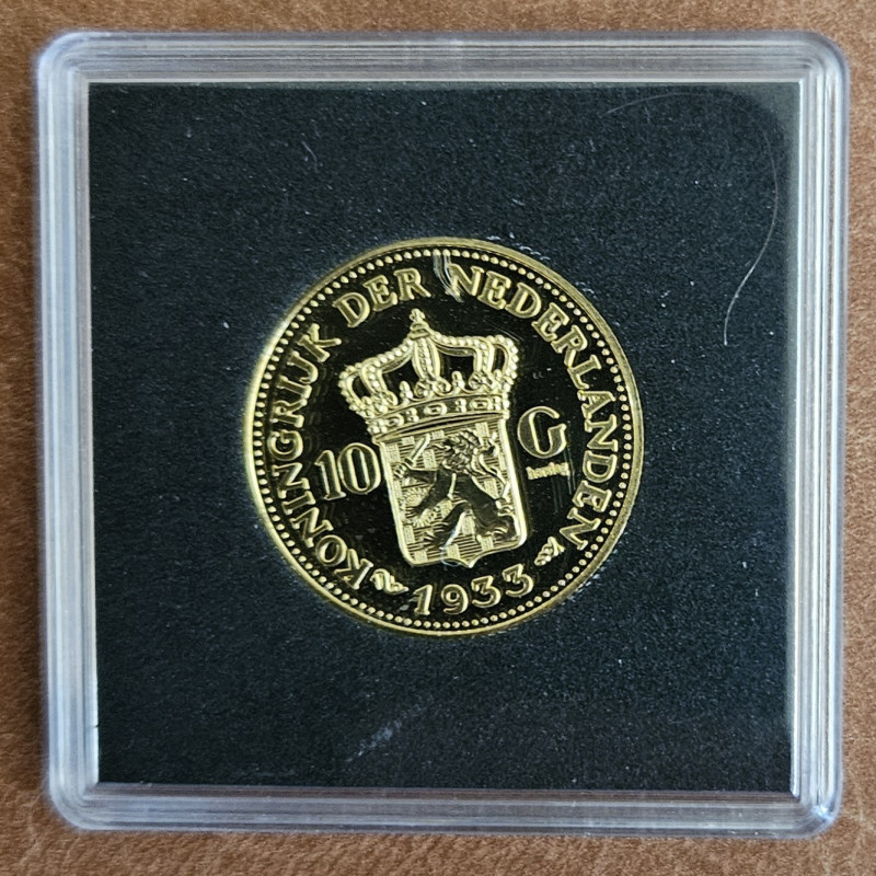 Replika Hollandia 10 gulden 1933 (Proof)