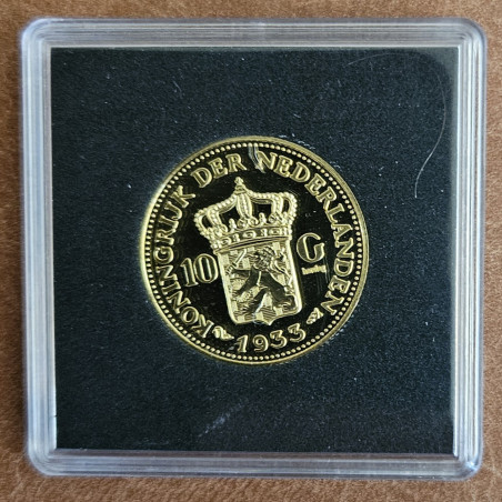 Replica of coin Netherlands 10 gulden 1933 (Proof)