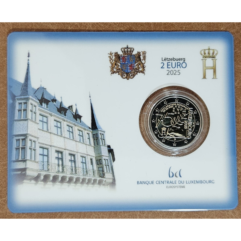 2 Euro Luxembourg 2025 - The Schuman Declaration (BU with dutch mintmark)