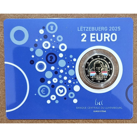 2 Euro Luxemburg 2025 - Henrik luxemburgi nagyherceg trónra lépésének 25. évfordulója (színezett BU holland verjeggyel)