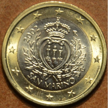 eurocoin eurocoins 1 Euro San Marino 2002 (UNC)