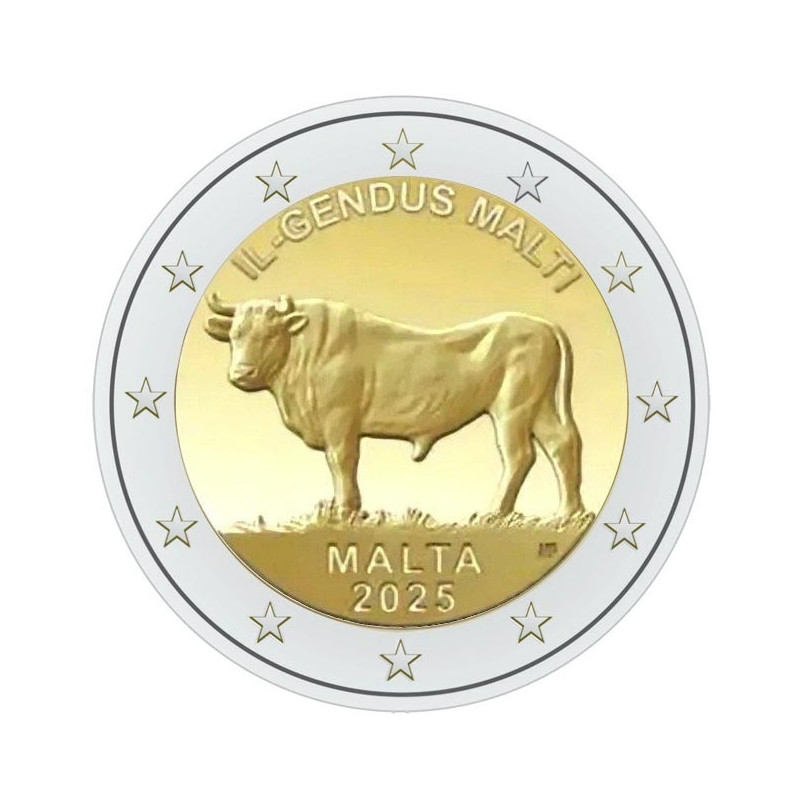 2 Euro Málta 2025 - A máltai ökör (UNC)