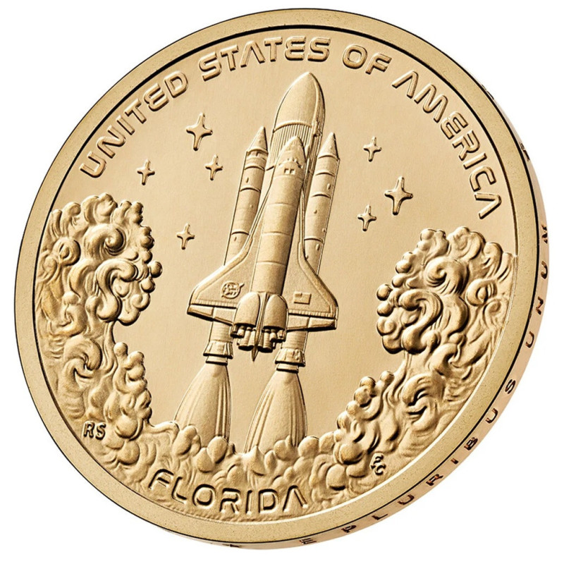 1 dollar USA 2025 Florida "D" (UNC)