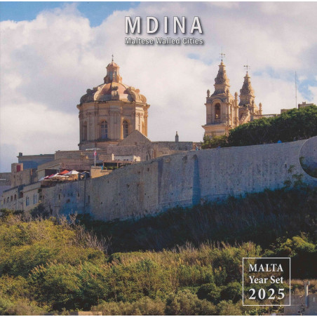 Malta 2025 - set of 9 coins Mdina (BU)