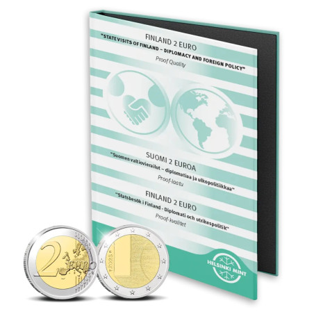 2 Euro Finnország 2025 - Állami látogatás Finnországból (Proof)