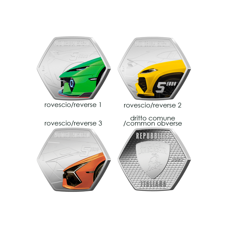 5 Euro Olaszország 2025 - Automobili Lamborghini (BU)