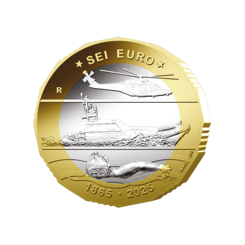 6 Euro Olaszország 2025 - Parti őrség (BU)