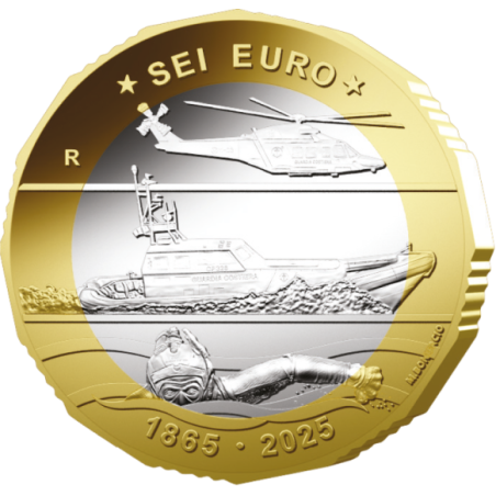 6 Euro Taliansko 2025 - Pobrežná stráž (BU)