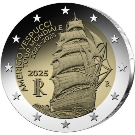 2 Euro Italy 2025 - Amerigo Vespucci (Proof)