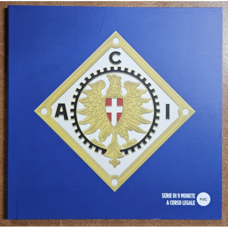 Taliansko 2025 - sada 9 mincí s 3 Euro mincou ACI (BU)