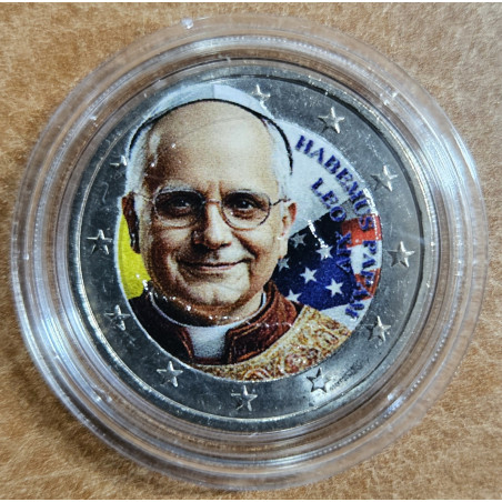2 Euro fantasy - The new Pope Leo XIV. (colored UNC)