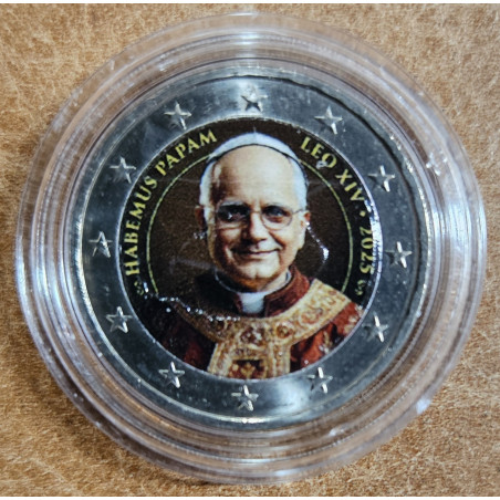 2 Euro fantasy - Nový pápež Lev XIV. v3 (farebná UNC)