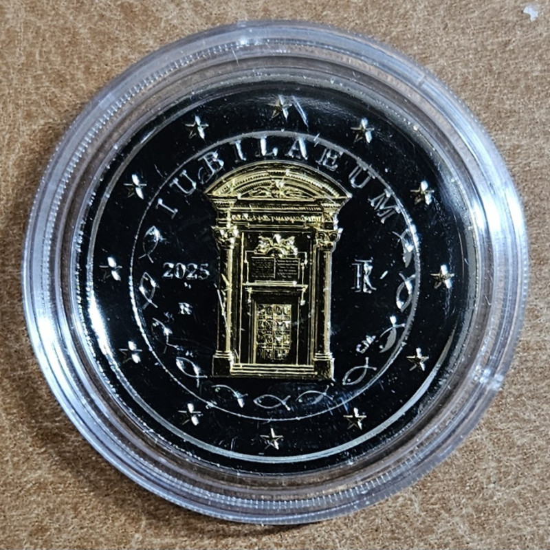 2 Euro Olaszország 2025 - Jubileum (Ruténium arany imitáció UNC)