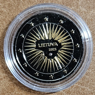 2 Euro Litva 2025 - Obrana (Ruténium-zlato imitácia UNC)