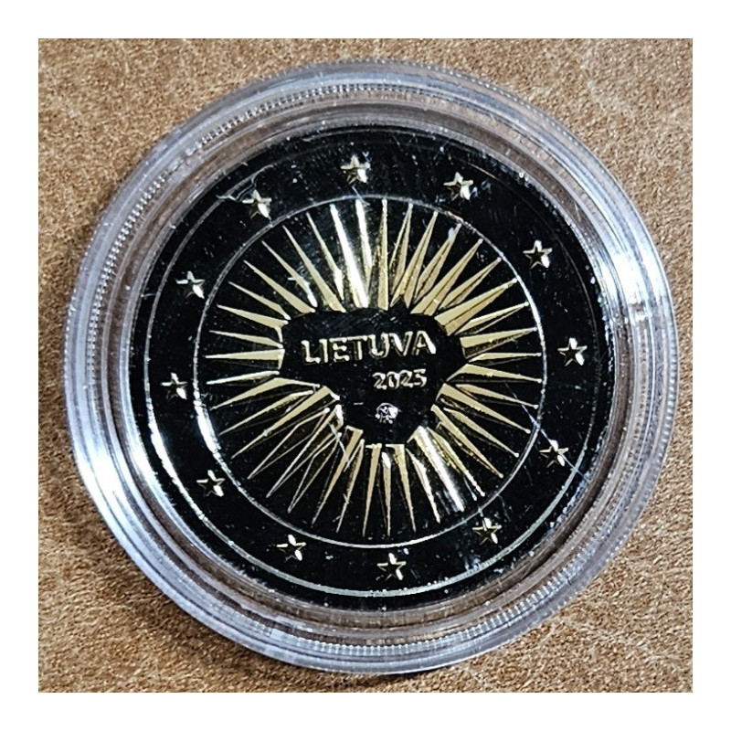 2 Euro Litva 2025 - Obrana (Ruténium-zlato imitácia UNC)