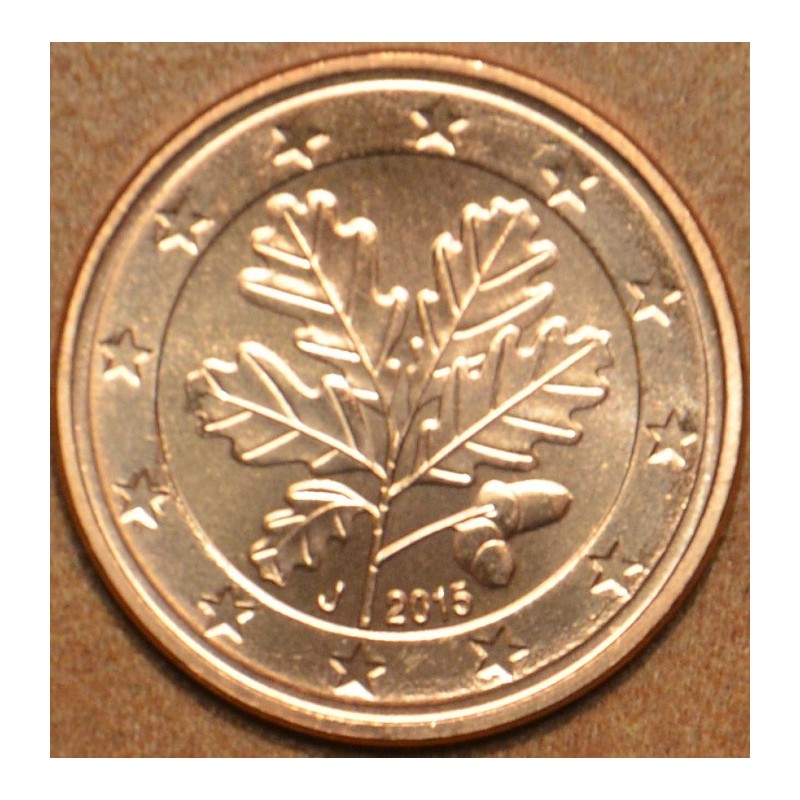 eurocoin eurocoins 2 cent Germany \\"J\\" 2015 (UNC)
