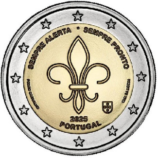 2 Euro Portugália 2025 - A cserkészet (UNC)