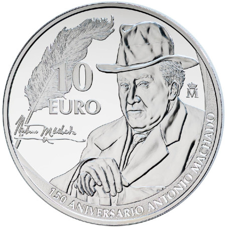 10 Euro Spain 2025 - Antonio Machado (Proof)