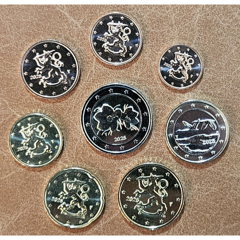 Finland 2025 set of 8 coins (UNC)