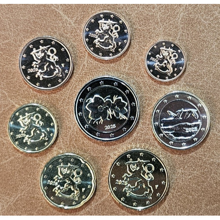 Finnország 2025 - 8 részes forgalmi sor (UNC)