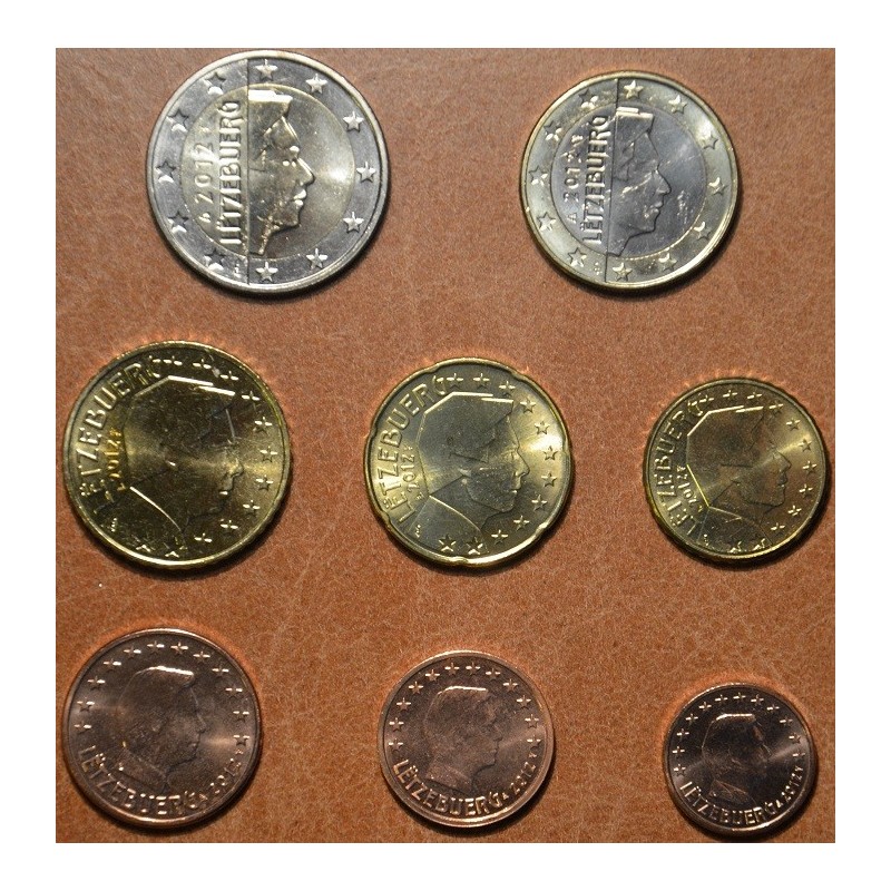 eurocoin eurocoins Luxembourg 2012 set of 8 coins (UNC)