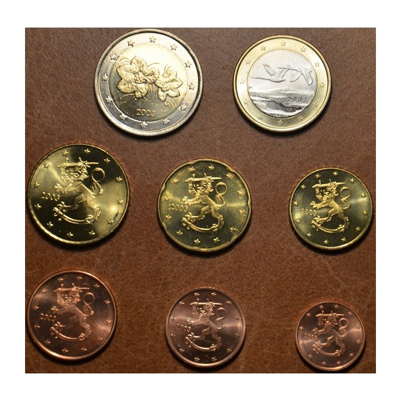 euroerme érme Finnország 2003 - 8 részes forgalmi sor (UNC)