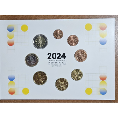 Portugal 2024 baby set of 8 coins (BU)