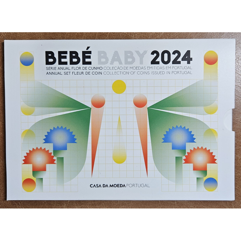 Portugal 2024 baby set of 8 coins (BU)