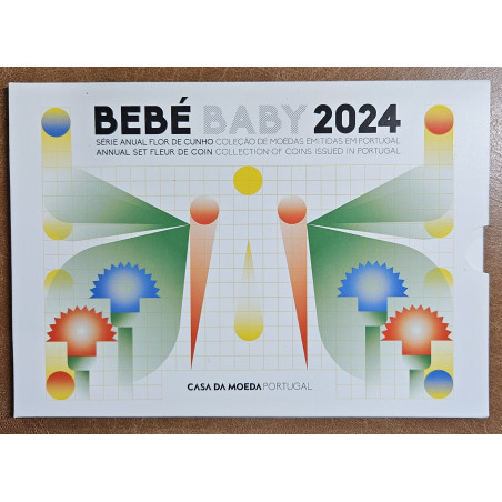 Portugal 2024 baby set of 8 coins (BU)