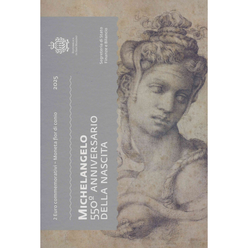 2 Euro San Marino 2025 - Michelangelo (BU)