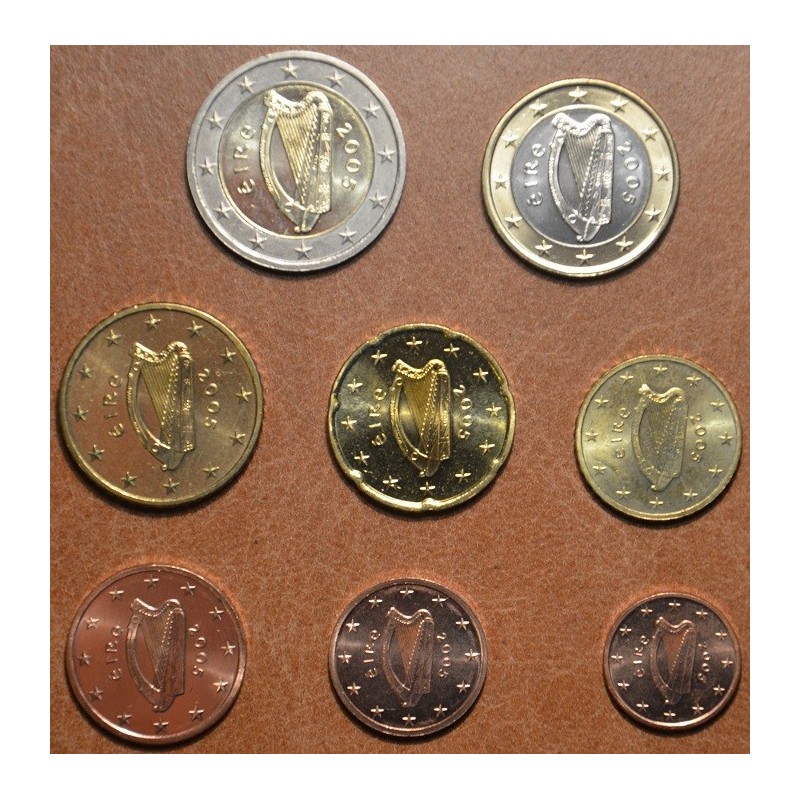 euroerme érme Ír 8 részes forgalmi sor 2005 (UNC)