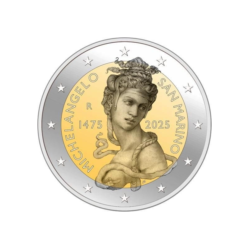 2 Euro San Marino 2025 - Michelangelo (UNC)