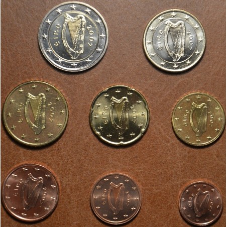 eurocoin eurocoins Set of 8 coins Ireland 2007 (UNC)