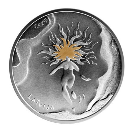 5 Euro Lettország 2025 - Nap és szél (Proof)