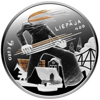 5 Euro Lettország 2025 - Nap és szél (Proof)