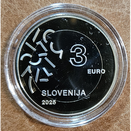 3 Euro Slovenia 2025 Nova Gorica – Gorizia (Proof)