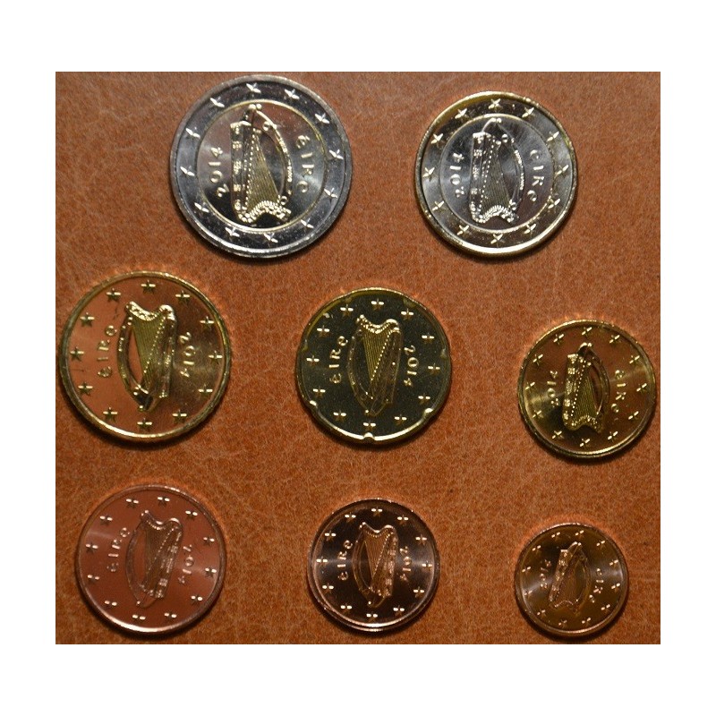 eurocoin eurocoins Set of 8 coins Ireland 2013 (UNC)