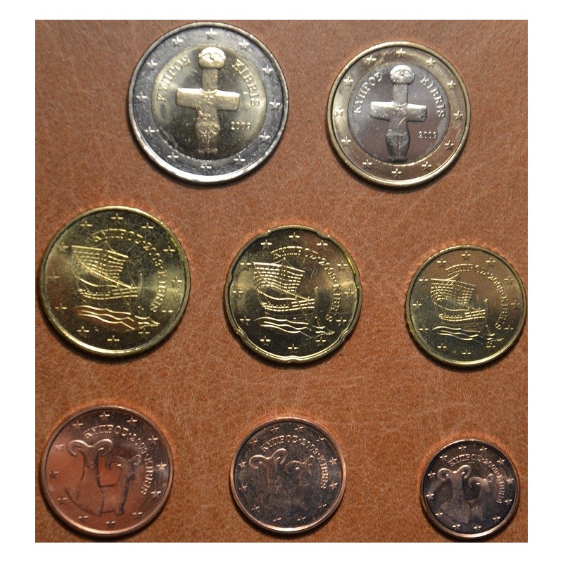 eurocoin eurocoins Set of 8 eurocoins Cyprus 2010 (UNC)